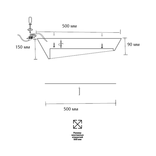 Потолочный светодиодный светильник Sonex APEX 7694/60L