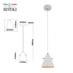 Светильник подвесной (подвес) Rivoli Chelsea 3141-201 1 х Е14 40 Вт модерн потолочный | Rivoli