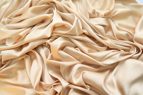 Шелк однотонный бежевый