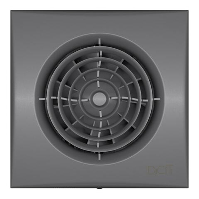 Вентилятор накладной AURA D100 обр.клапан Dark gray metal DICITI