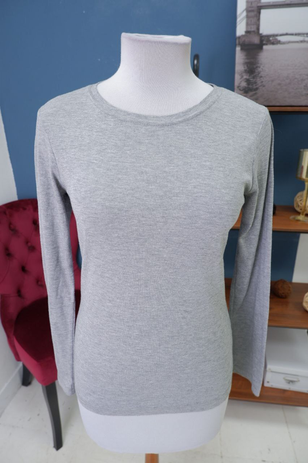 Лонг серый базовый 46 размер