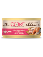 Влажный корм CORE SIGNATURE SELECTS для кошек, из тунца с лососем в виде кусочков в бульоне 79 г