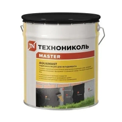 Мастика битумная гидроизоляционная AquaMast (18кг) ТехноНИКОЛЬ для фундамента