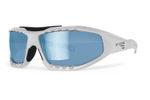 Спортивные очки LiP Surge Aero / Stone White - Black / PC Polarized / Vivide Ice Blue