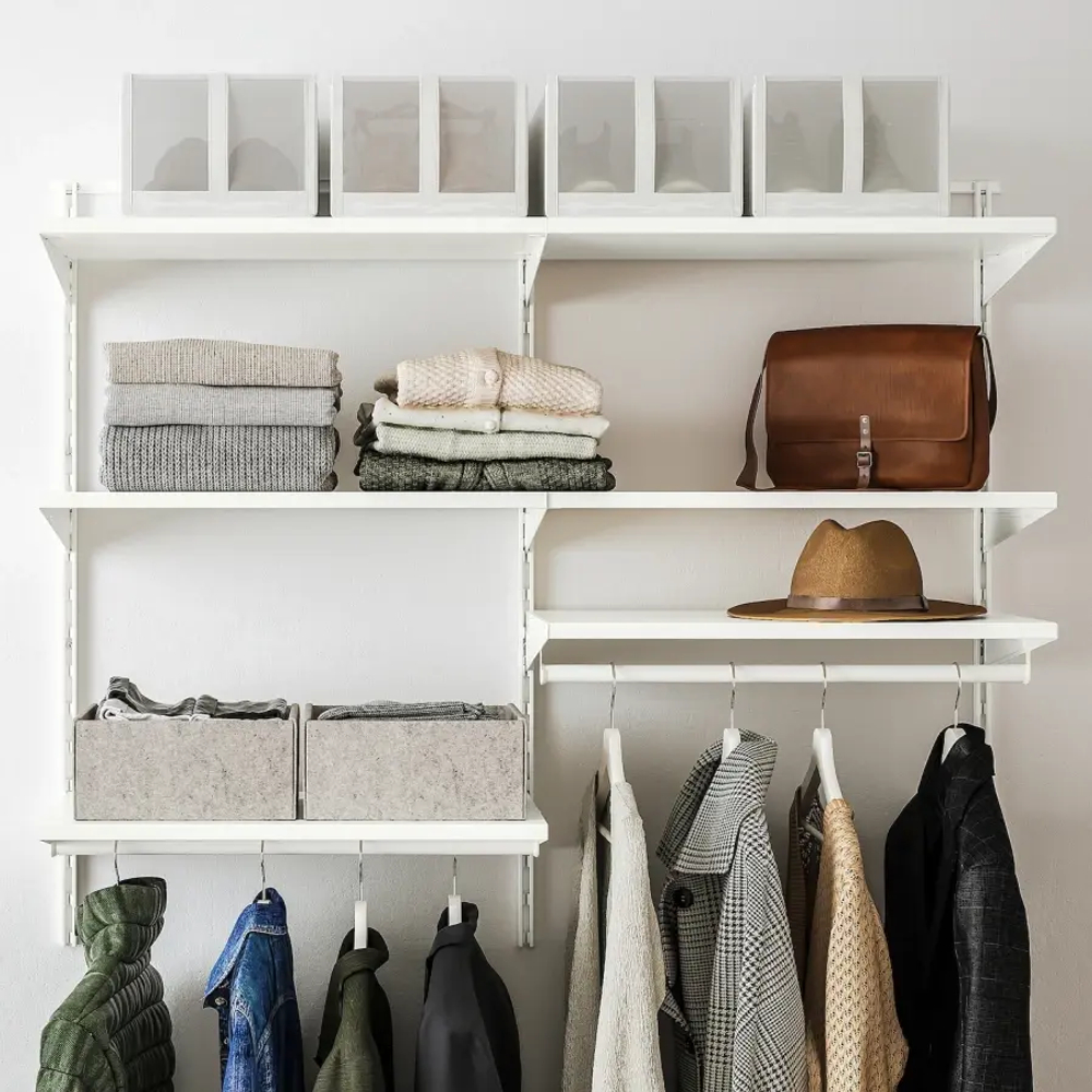 Стеллаж - BOAXEL IKEA/БОАКСЕЛЬ ИКЕА, 40х100х124 см, белый