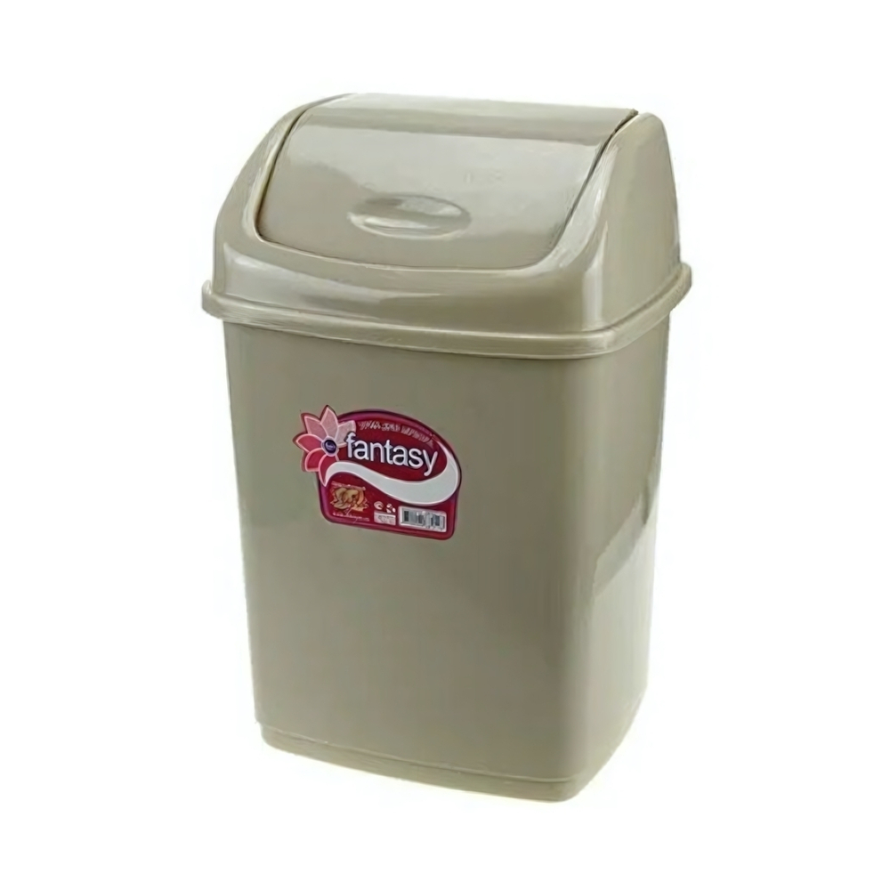 Контейнер для мусора с плавающей кр. "Фантазия" 10л 09402 песочный