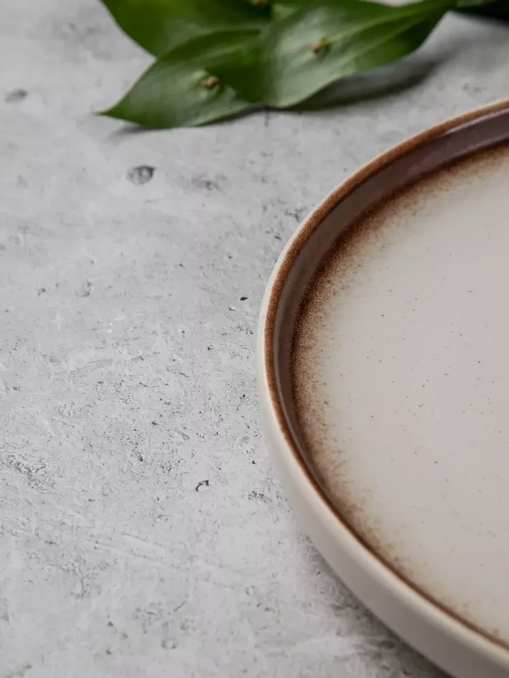 Тарелка с бортиком, Белый песок, диаметр 20 см - 6 шт.