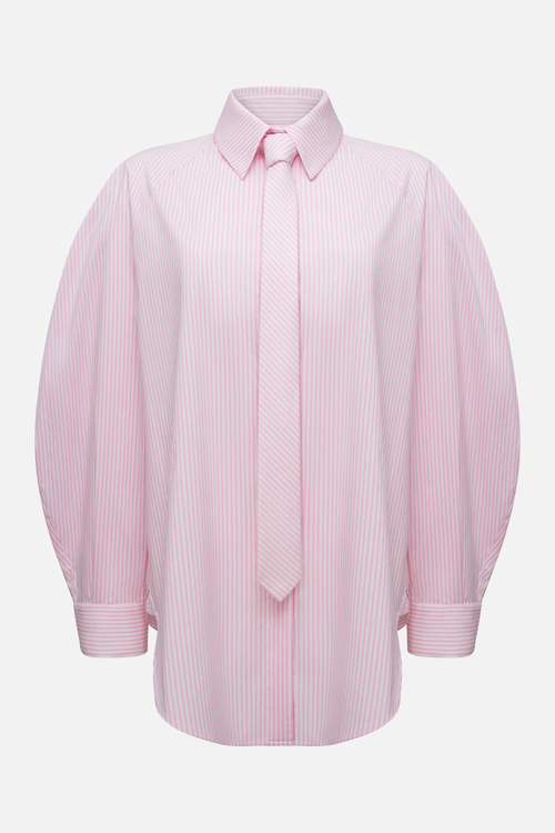 Рубашка оверсайз с галстуком