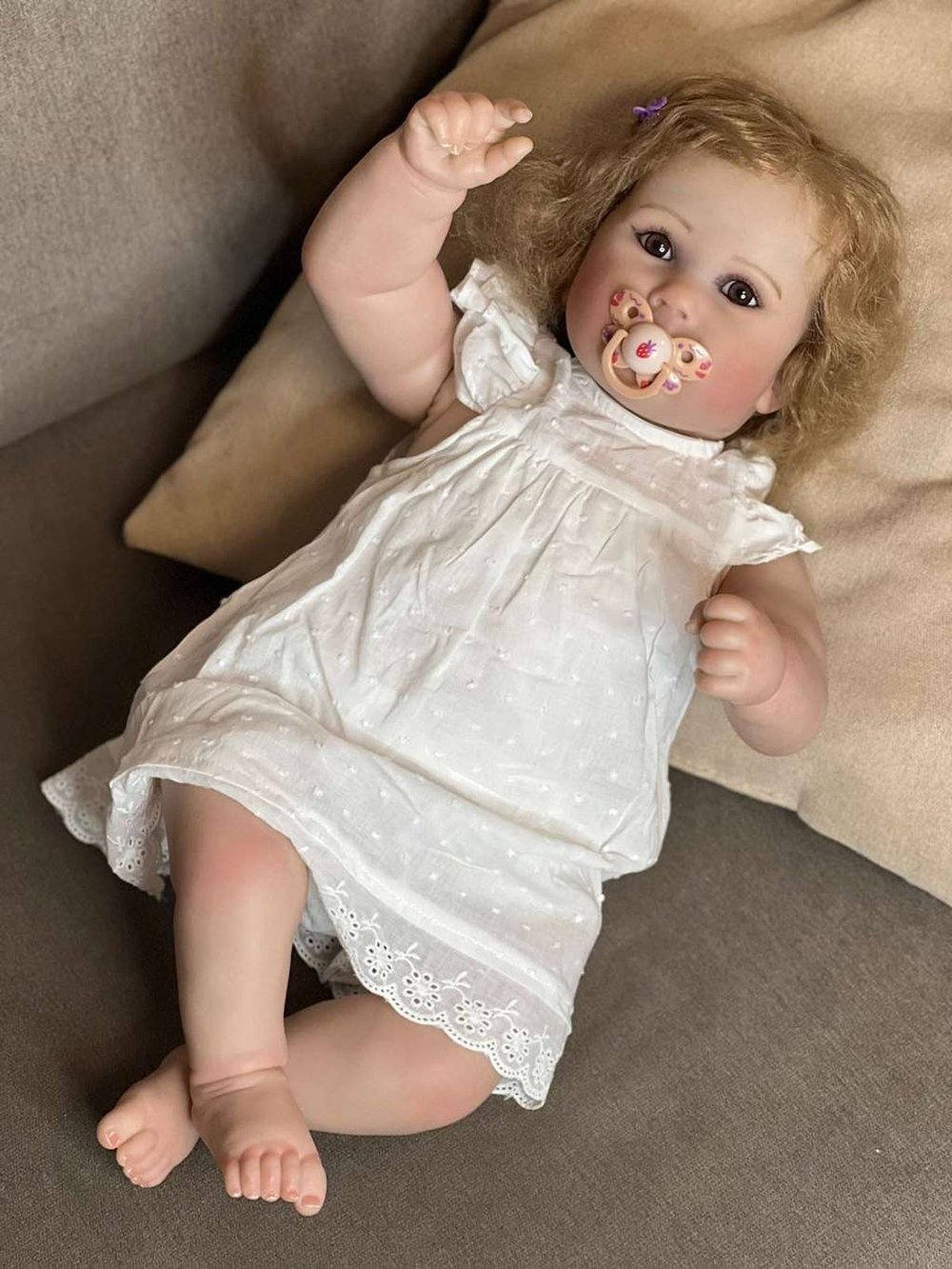 Кукла Реборн мягконабивная 60см в пакете (FA-345)