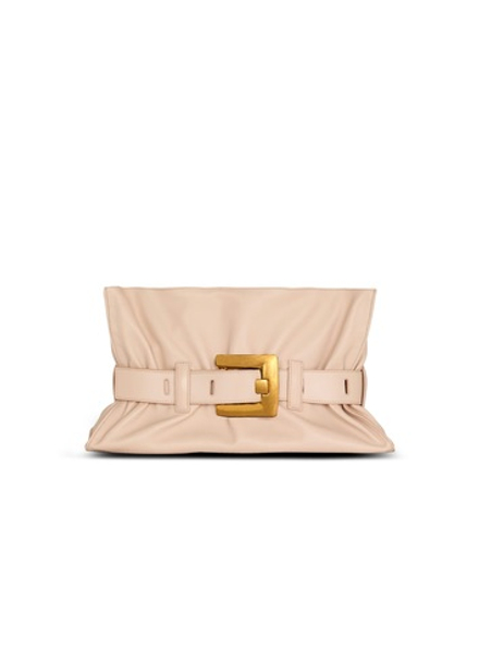 Balmain Сумка Anthem Medium из телячьей кожи, бежевый