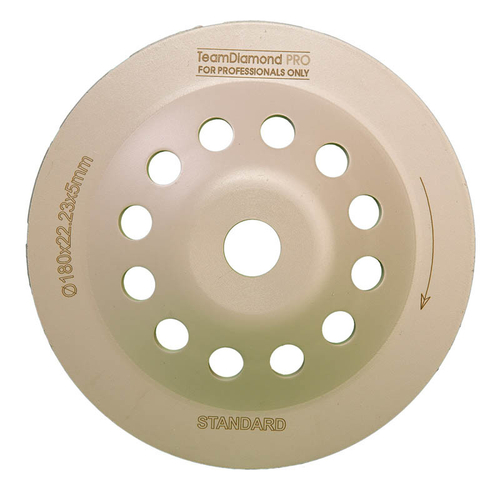 Чашка алмазная 180 мм двухрядная STANDARD TeamDiamondPro 601801