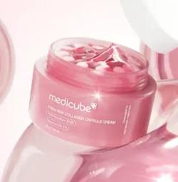 Medicube PDRN Pink Collagen Capsule Cream укрепляющий капсульный крем с ПДРН и пептидами