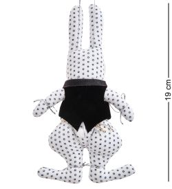 RK-457/6 Кукла подвесная «Кролик с воротником жабо в жилете»
