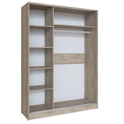 Шкаф-купе Стиль-2 160, Дуб крафт серый, Серый