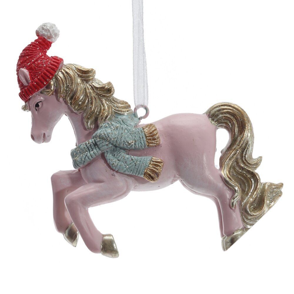 GAEM Фигурка декоративная подвесная "Лошадка", L8 W2,5 H9 см, 2в.