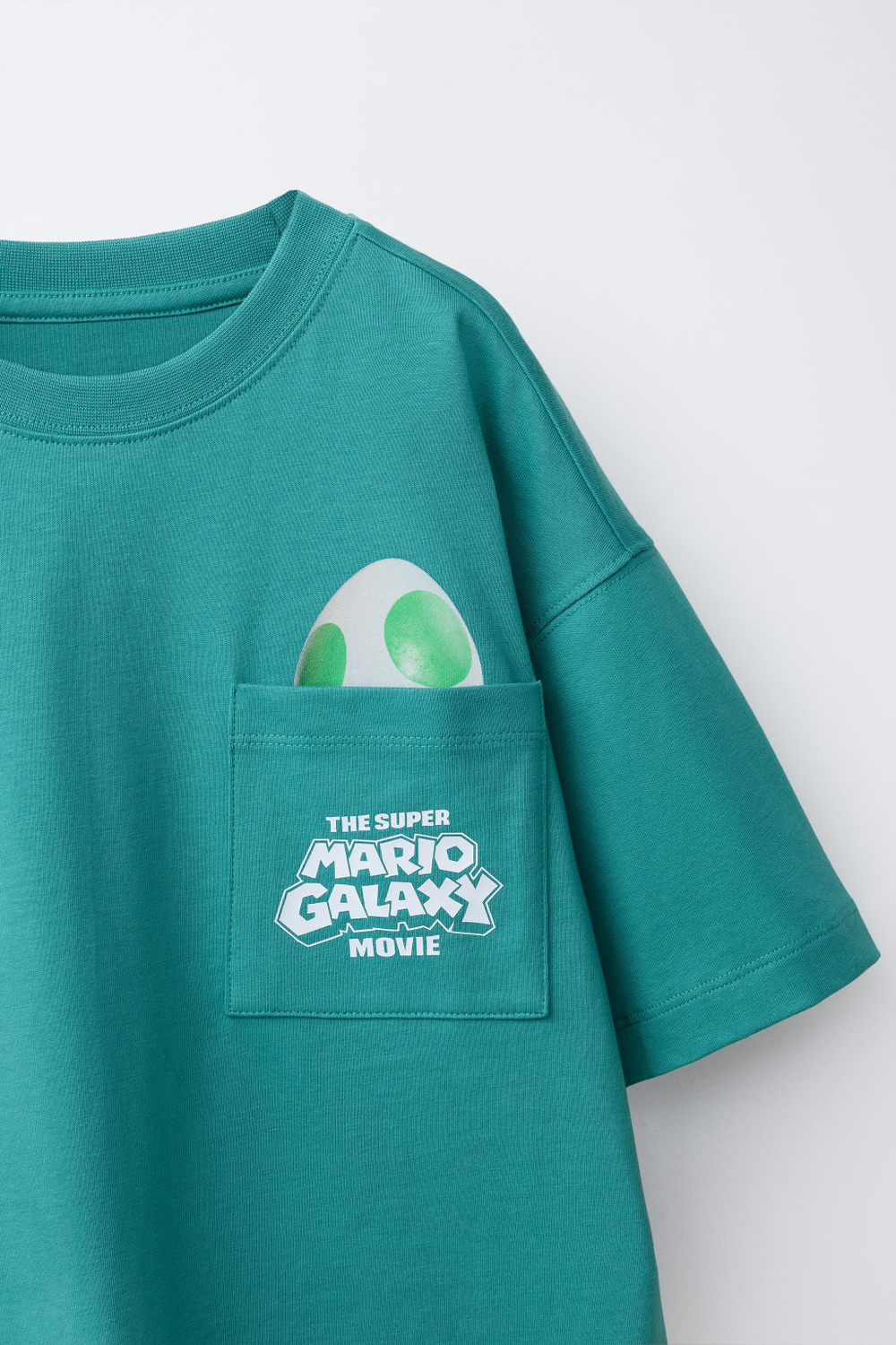 ZARА ФУТБОЛКА YOSHI SUPER MARIO BROS ™ © NINTENDO, ЗЕЛЕНОВАТО-СИНИЙ