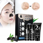 Маска Luckyfine от черных точек Трехступенчатая 3 Steps Blackhead Removal, 35 мл + 60 гр + 35 мл