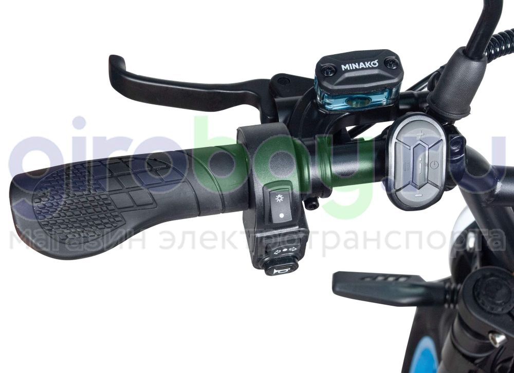 Электровелосипед Minako APEX (48V/20Ah) - Синий фото №7