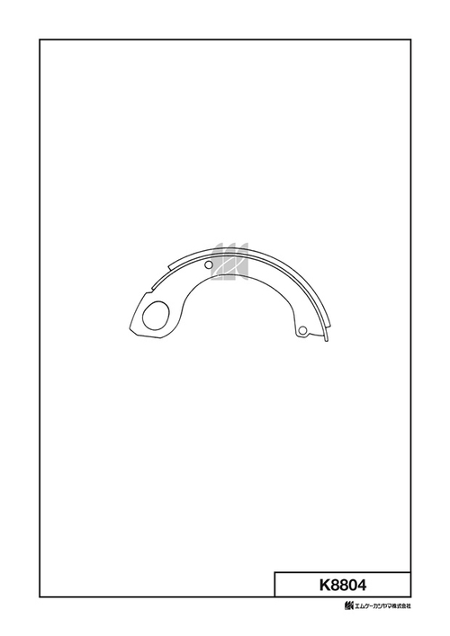 Барабанные тормозные колодки KASHIYAMA K8804
