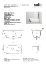 Ванна Salini SOFIA CORNER S-Sense 170x85 102514G белая