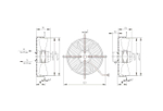 Вентилятор осевой YWF4E-250B (Нагнетание)