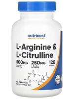 L-аргинин и L-цитруллин 120 капсул