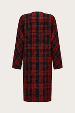 ПАЛЬТО-МИДИ ИЗ ШЕРСТИ С ЛЮРЕКСНОЙ НИТЬЮ