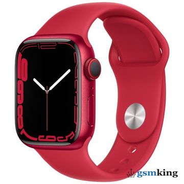 Apple Watch Series 7 GPS + Cellular 41mm (PRODUCT)RED Aluminum Case with Sport Band (PRODUCT)RED MKHD3LL/A