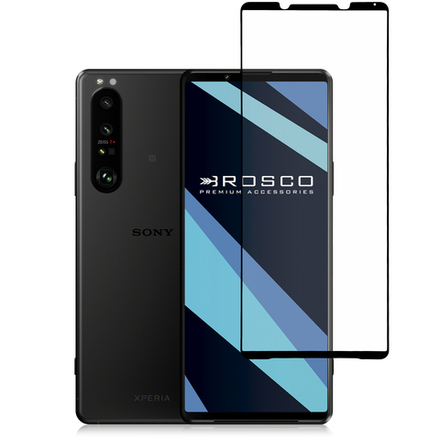 Защитное стекло ROSCO для Sony Xperia 1 III оптом (арт. 1(III)-FSP-GLASS-BLACK)