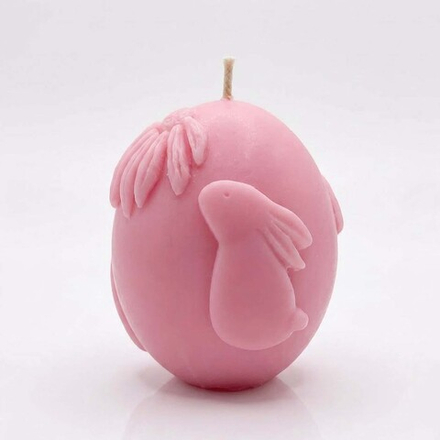 Свеча Яйцо пасхальное розовое