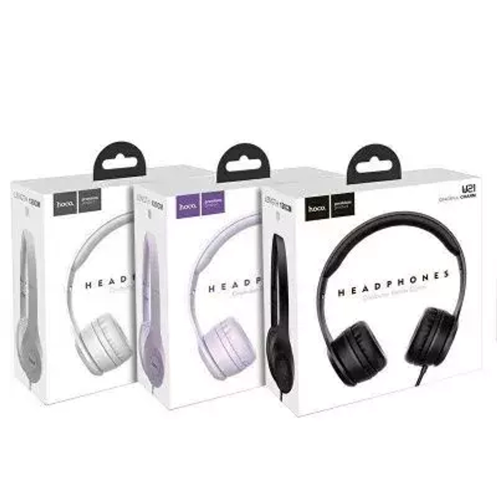 Накладные Bluetooth наушники Hoco W21 purple