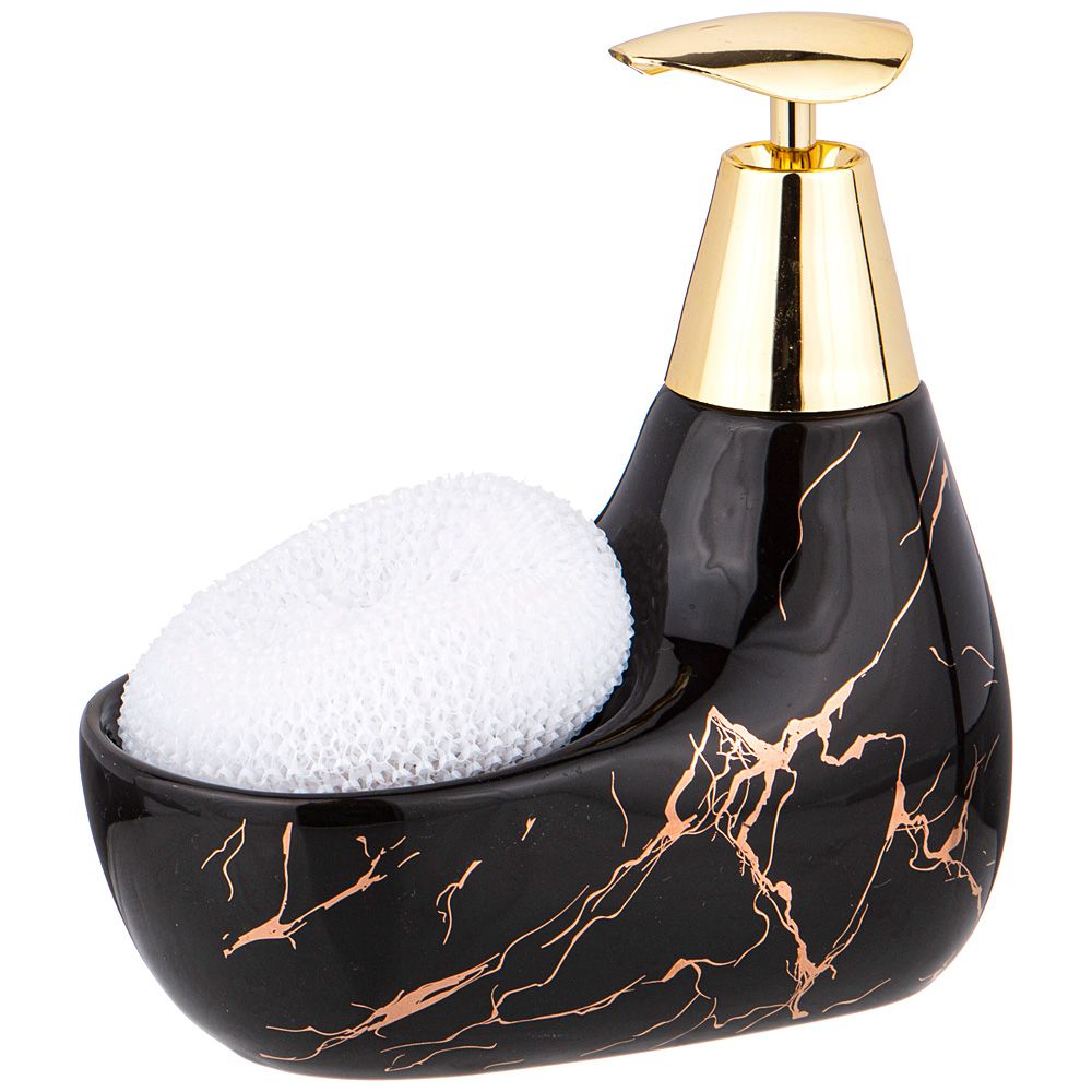 ДОЗАТОР ДЛЯ МОЮЩЕГО СРЕДСТВА "FANTASY" 350 МЛ. 11*9 СМ. ВЫСОТА=16 СМ. + ГУБКА (КОР=24ШТ.)