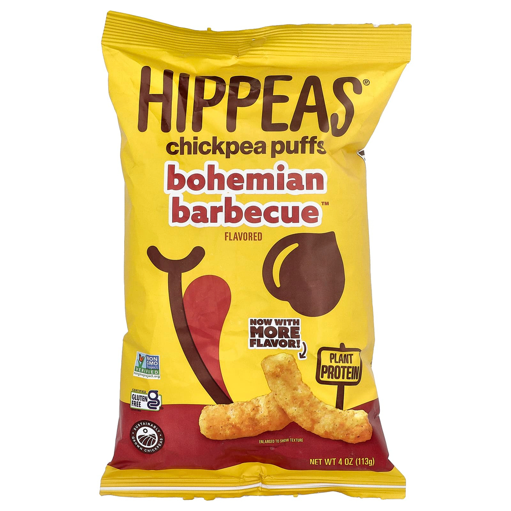 Hippeas, Puffs от нута, Boheian Barbecue™, 113 г (4 унции)