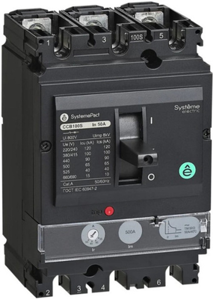 Автоматический выключатель в литом корпусе Systeme Electric SPC100N050L3DF