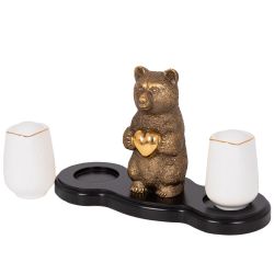 Подставка под специи Мишка Найс Каштан Бронза