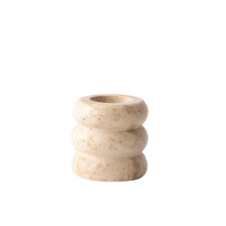 Подсвечник Tell Me More Travertine candle holder, M, травертин