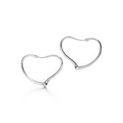 Серьги - кольца из серебра 925 , Tiffany💠Open heart.  ✨Exlusive✨