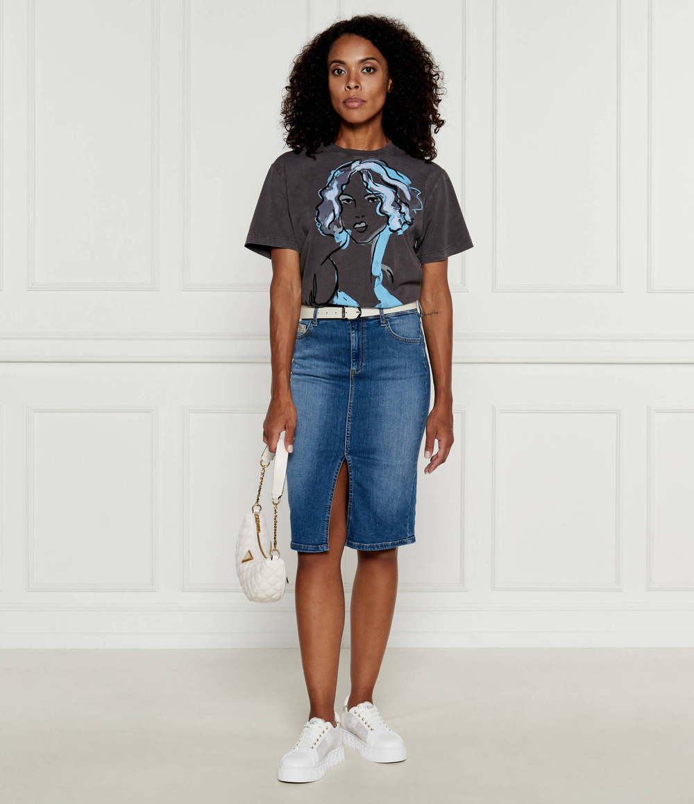 Футболка Desigual - серый(24WWTK65)