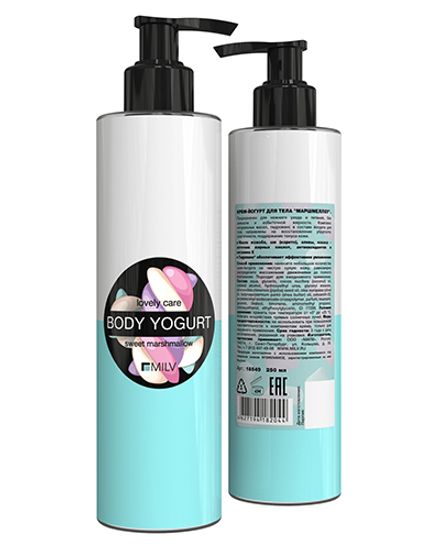 Крем-йогурт двухцветный "Маршмеллоу" 250мл. MILV