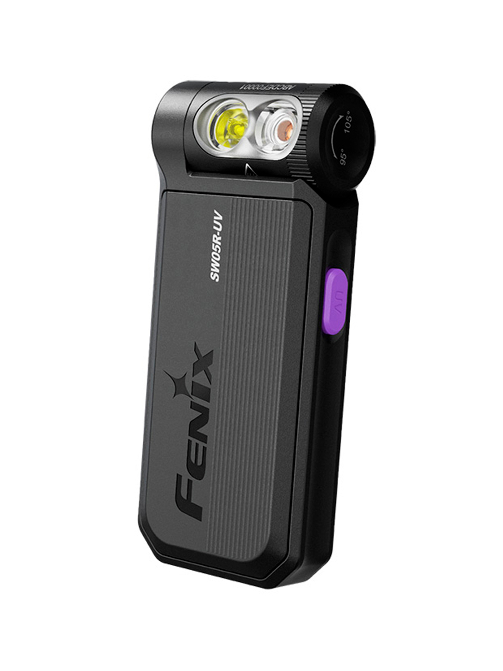 Фонарь ручной Fenix многофункциональный SW05R-UV с ультрафиолетовой подсветкой, черный