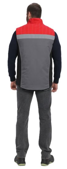 Жилет утепленный Формула, серый/черный/красный