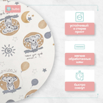 Пеленка текстильная BUBO BABY "SOFT" 100х105 см, футер и кулирная гладь, 4 шт