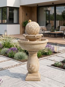 Waterfall Фонтан декоративный Фарфалла с подсветкой