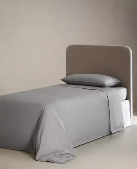 ZARA HOME ДЕТСКАЯ ОДНОТОННАЯ ПРОСТЫНЯ, ЗЕЛЕНЫЙ