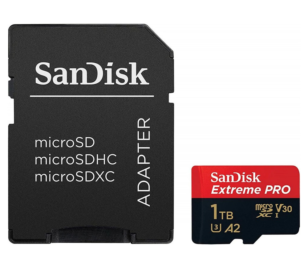 SanDisk Extreme Pro 1TB microSDXC UHS-I U3 V30 A2, R/W