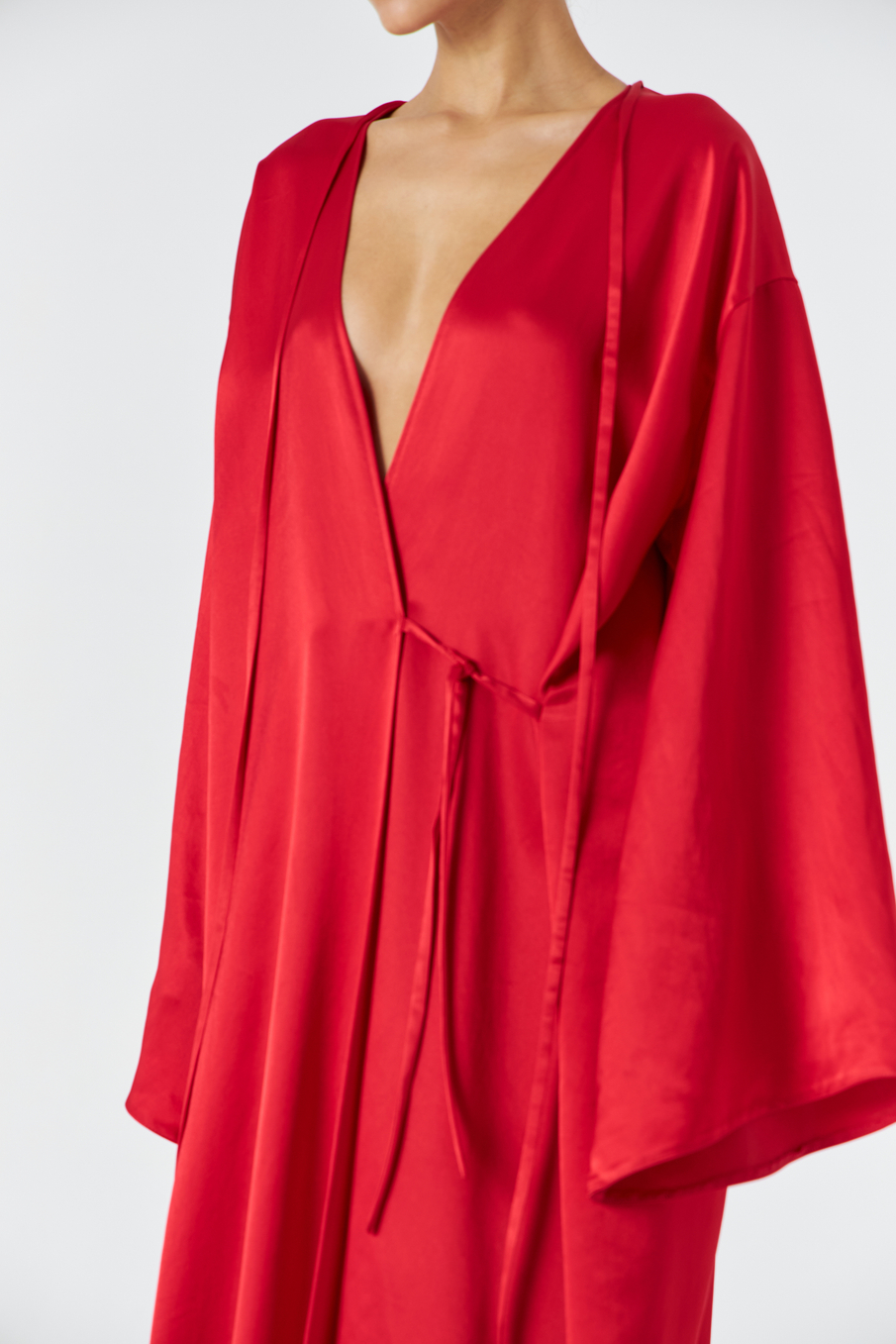 Платье свободное с поясом