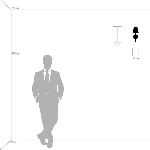 758612 Бра DIAFANO 1х40W G9 ЗОЛОТО/БЕЛЫЙ