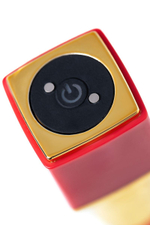 Красный вибратор-помада Pansies - 9 см. (Цвет: красный)