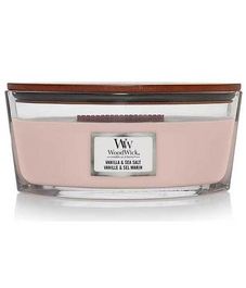 Ваниль и морская соль, ароматическая свеча эллипс, WoodWick