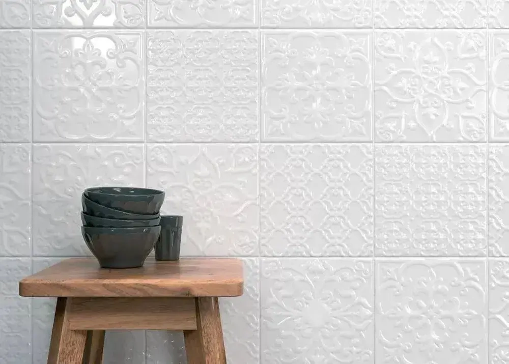 Плитка керамическая настенная Kerama Marazzi Суррей белый глянцевый 20x20см 22шт. (0,88 м2) для ванной, для кухни